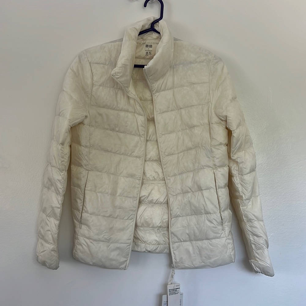 Uniqlo Light Down Jacket - Off White - NWT - Size S